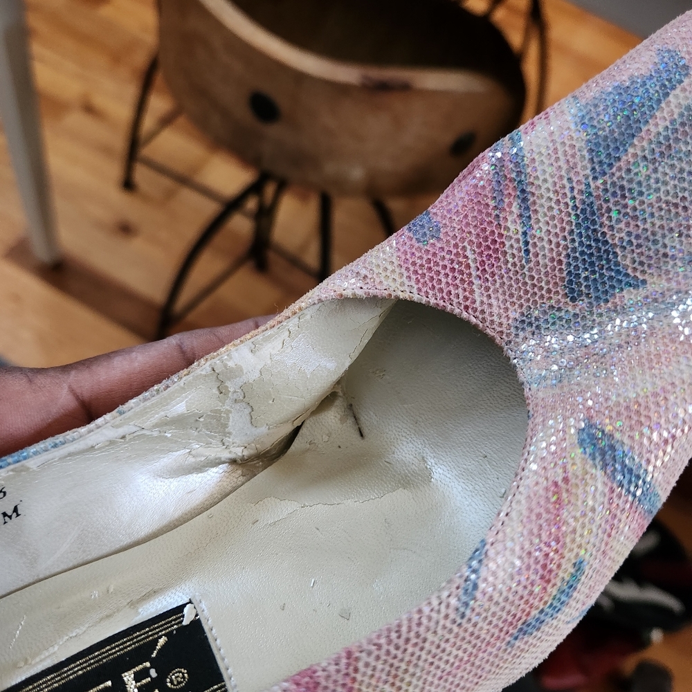 J. Rene Pastel Multi Color 2" Heel Shoes - Picture 5 of 10